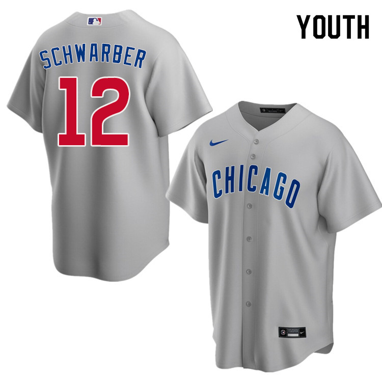 Nike Youth #12 Kyle Schwarber Chicago Cubs Baseball Jerseys Sale-Gray
